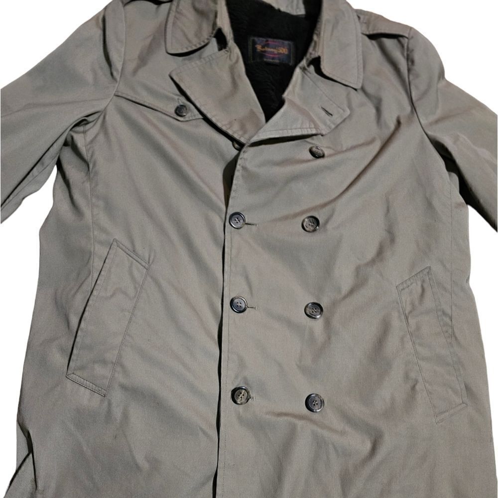 Vintage Botany 500 Trench Coat Size 44 - Picture 3 of 5